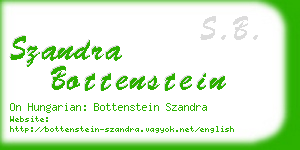 szandra bottenstein business card